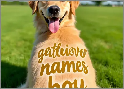 golden retriever names boy