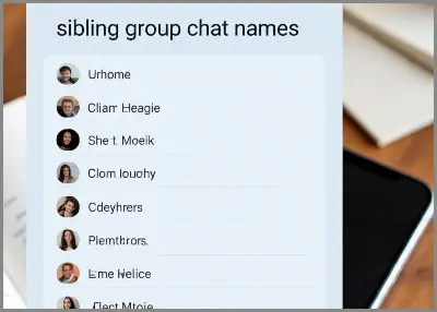 sibling group chat names