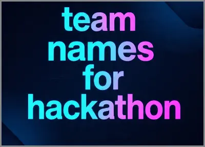 team names for hackathon