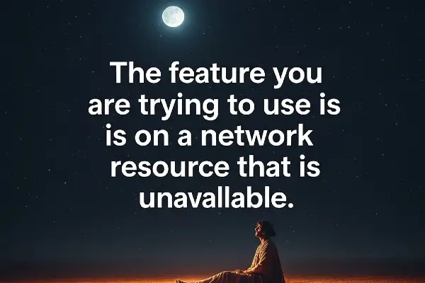 The Feature You Are Trying To Use